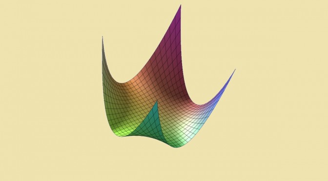 positive polynom of two variables without a minimum