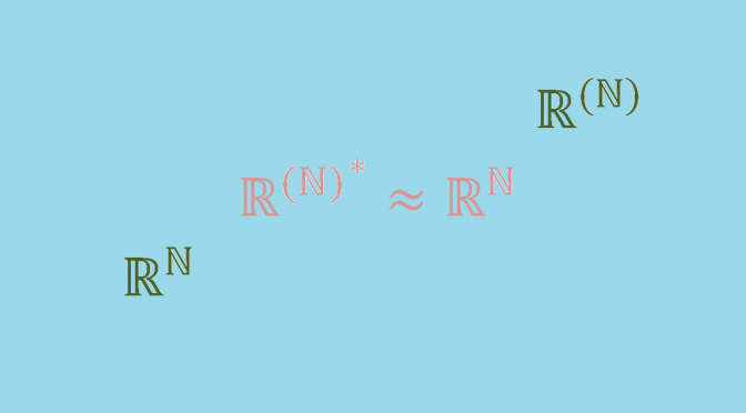 A vector space not isomorphic to its double dual