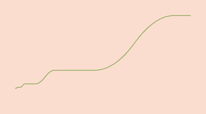 A differentiable function except at one point with a bounded derivative