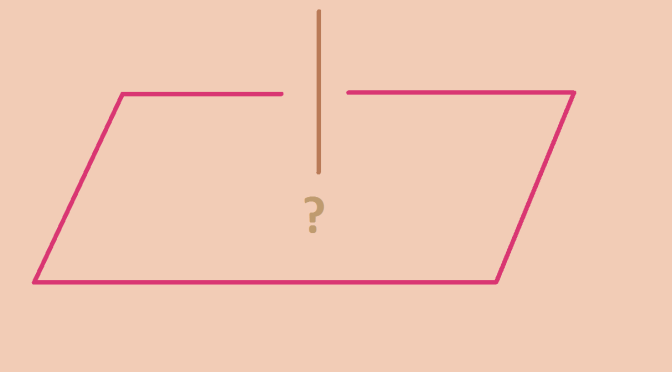 Distance between a point and a hyperplane not reached