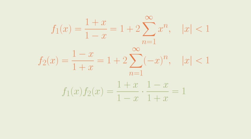 Radius of convergence of power series Math Counterexamples