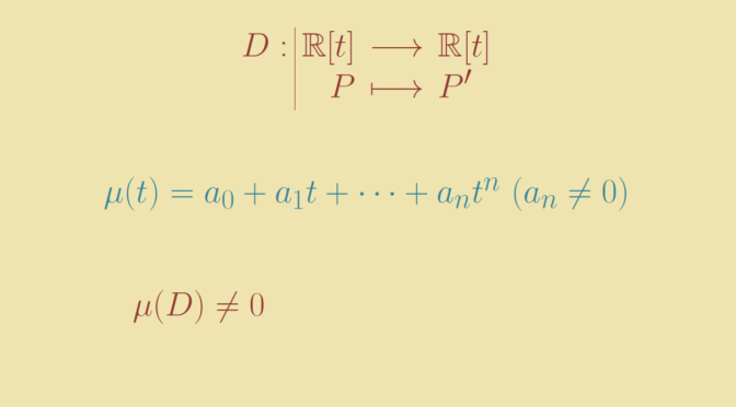 A linear map without any minimal polynomial