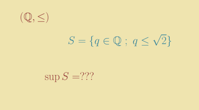 Around bounded sets, greatest element and supremum