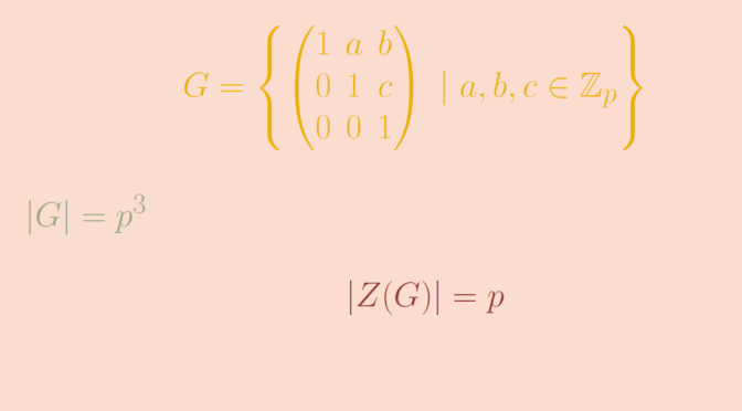 A nonabelian \(p\)-group